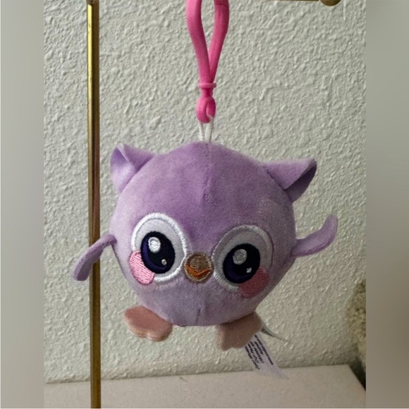 Purple Owl Plush Keychain - Picture 1 of 1